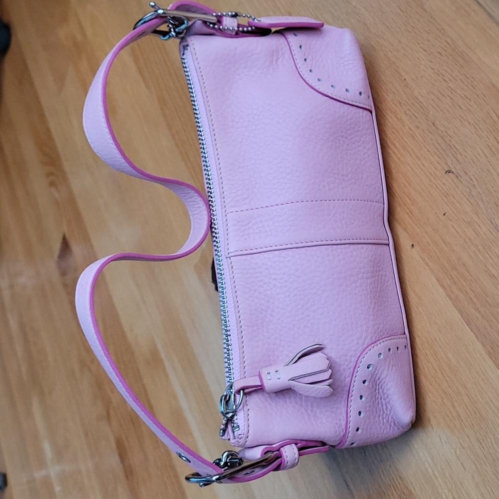 Coach Hamilton (5052) Handbag Pink Pebbled Leather